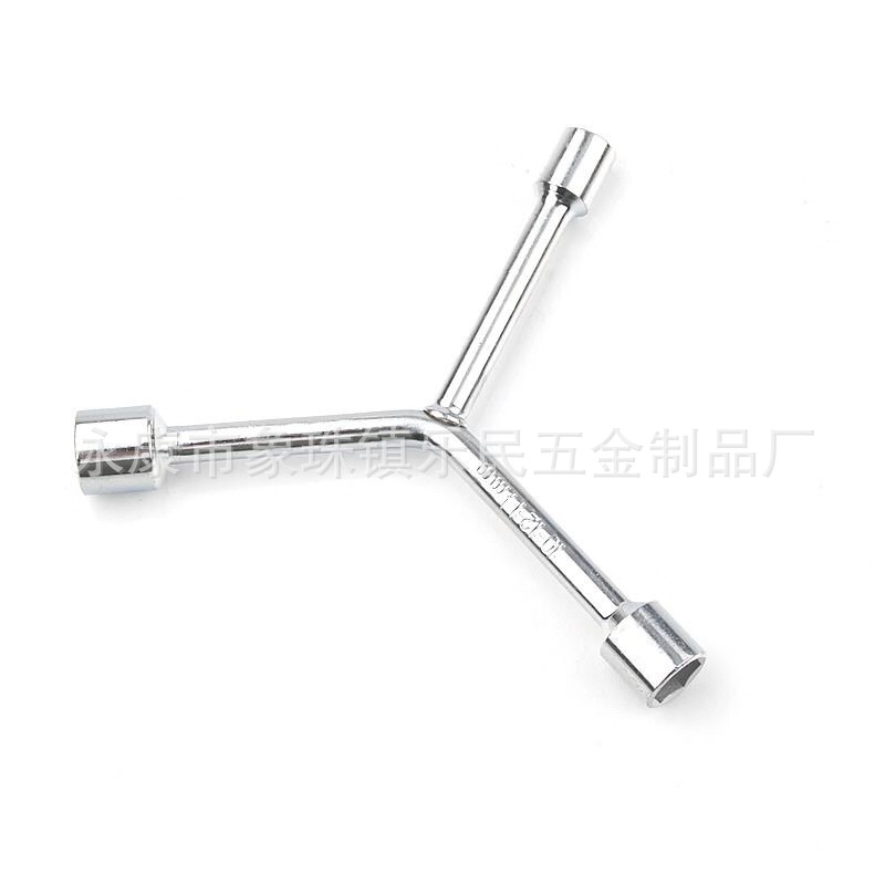 Factory Direct Supply Y-Type Socket Wrench Galvanized Three-Fork Socket Wrench Carbon Steel Refined Wholesale Monkey Spanner