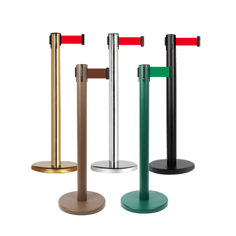 Isolation Belt Contraction Band One-Meter Line Railing Queuing Fence Warning Tape Stainless Steel Flexible Fence Alert Shielded Wire