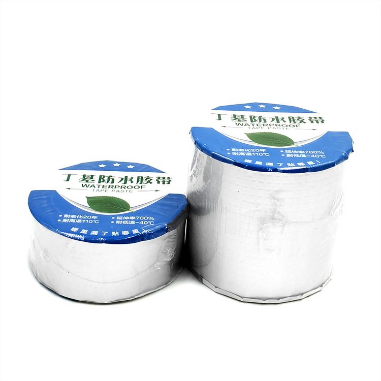 Wholesale Aluminum Foil Butyl Rubber Tape Waterproof Sealing Self-Adhesive Tape Colored Steel Bungalow Roof Leak-Repairing Material