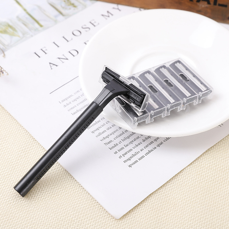 Supply two-sided knife hair cutting comb + flat comb knife head, 5 pieces of scissors set hair tools wholesale