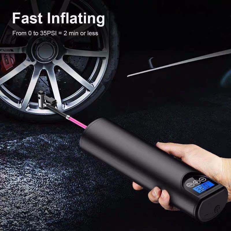 Wireless Electric Car Tire Vehicle Air Pump Digital Display Pump Mini-Portable Inflator Intelligent Air Pump