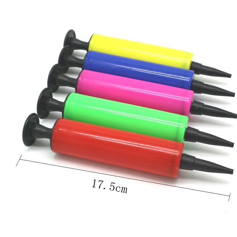 Balloon Pump Bounce Ball Inflatable Cylinder Mini Inflator Portable Hand Push Inflatable Cylinder Wedding Supplies