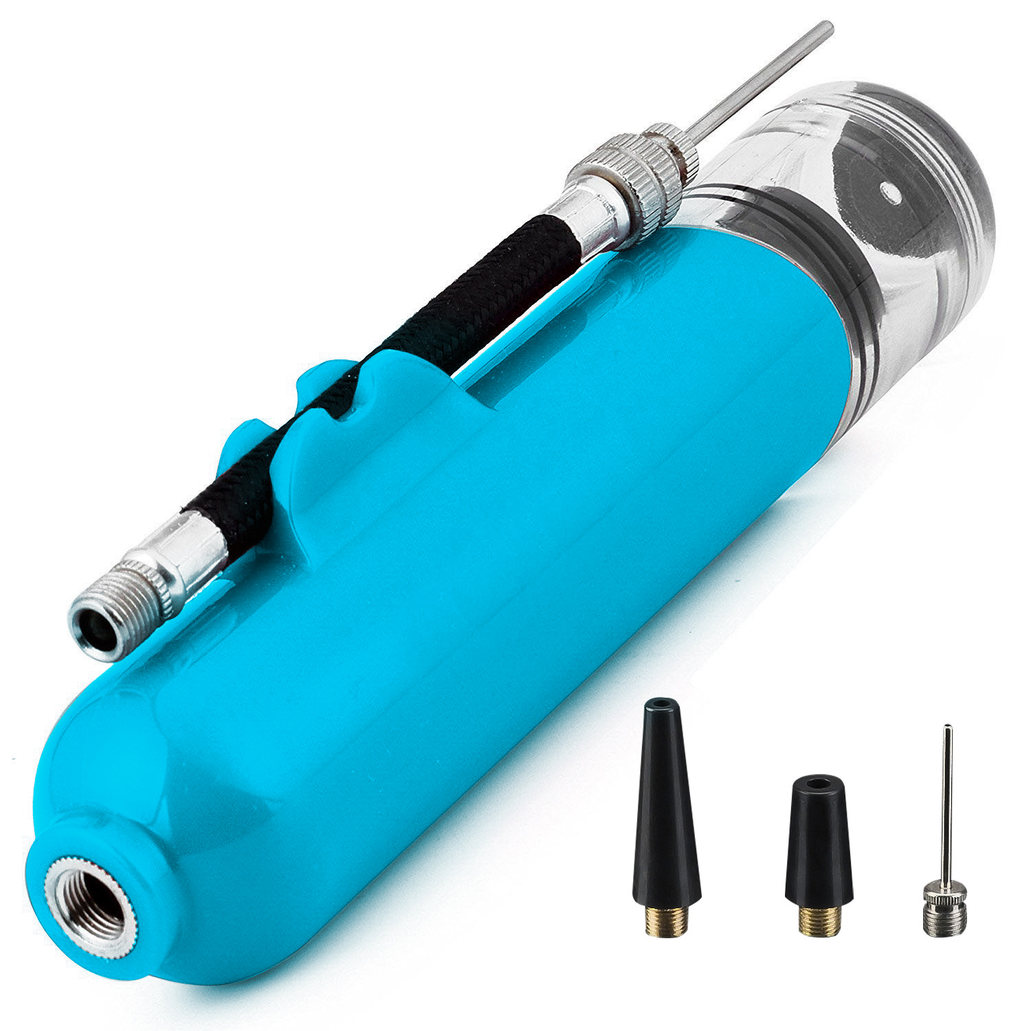 Basketball Tire Pump Multi-Functional Basketball Football Volleyball 8-Inch Portable Inflator Tire Pump Charging Cylinder Inflation Needle Air Pump