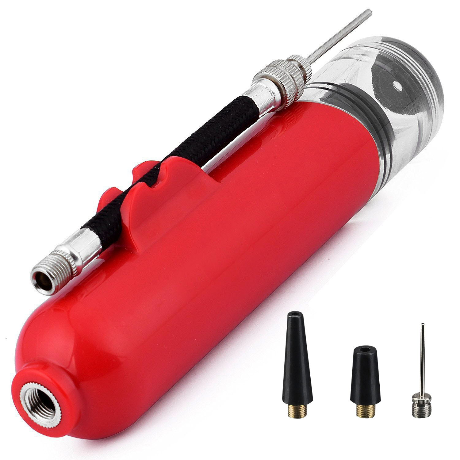 Basketball Tire Pump Multi-Functional Basketball Football Volleyball 8-Inch Portable Inflator Tire Pump Charging Cylinder Inflation Needle Air Pump