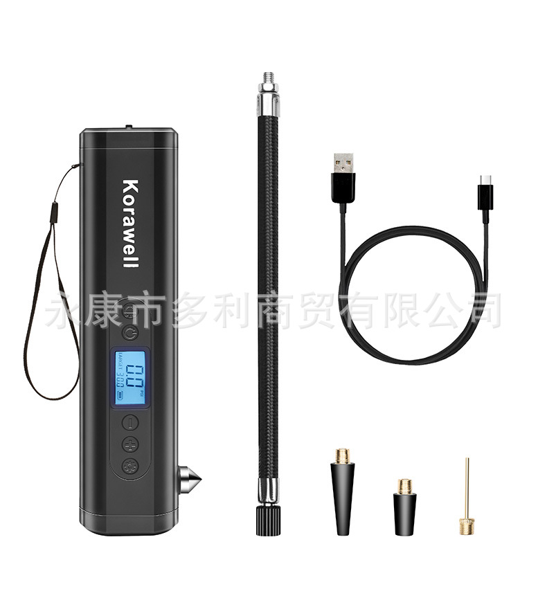 Factory Direct Sales Cross-Border Vehicle Air Pump Lithium Battery Inflator Factory Electric Air Pump Double Cylinder Car Outdoor
