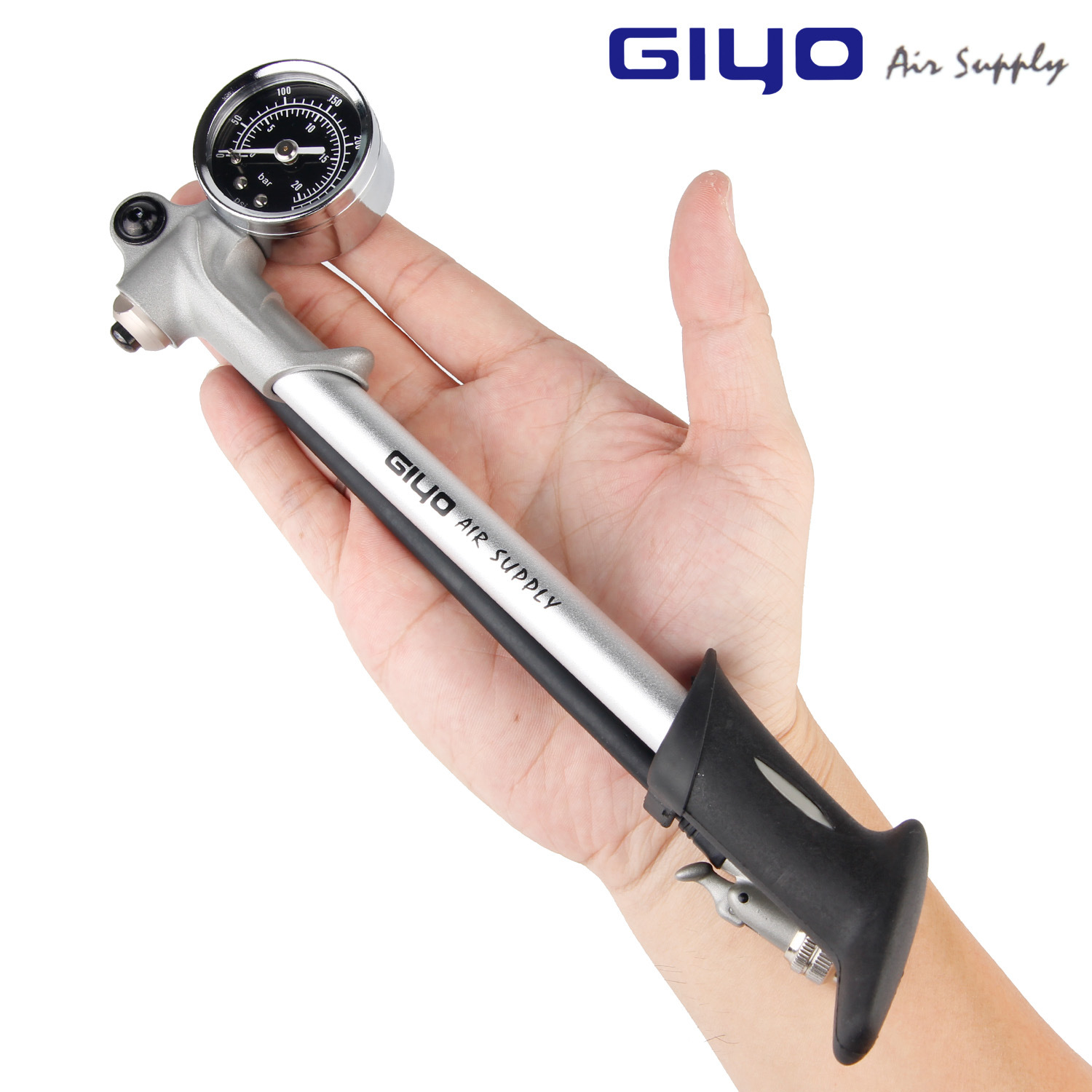 Giyo Bike Tire Pump Mountain Shock Absorber Front Fork High Pressure Portable Inflator Tire Pump GS-02D Bicycle Fixture