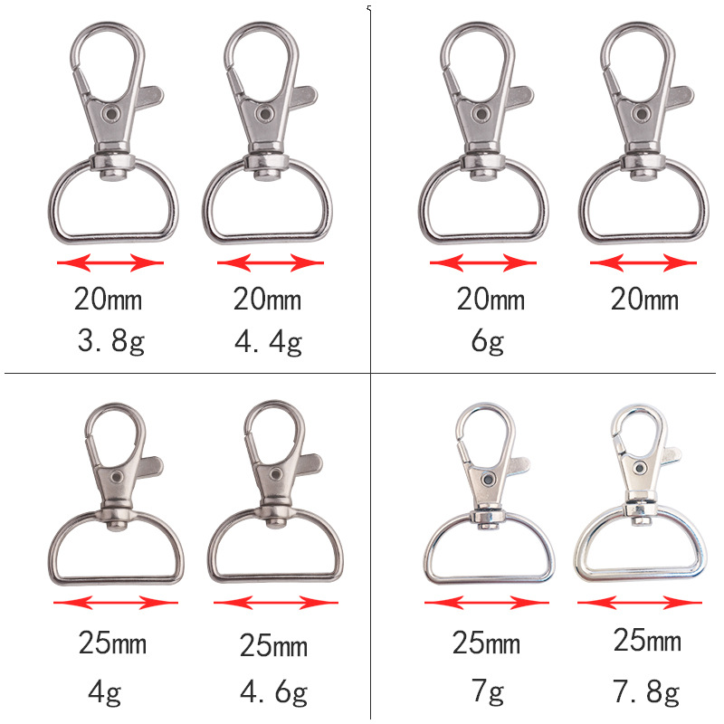 Available Promotional HighGrade EnvironmentFriendly Zinc Alloy Buckles Snap Hook Hook Buckle DIY Hardware Accessories