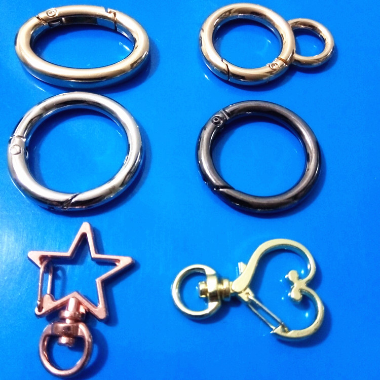Zinc Alloy Hooks 3 Points Fish Mouth Buckle Stainless Steel Pet Hook Buckle Ribbon Hardware Luggage Buckle Pet Buckles