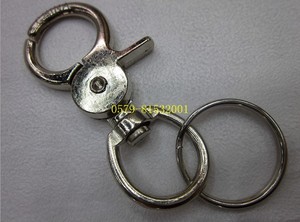 168 # button zinc alloy key chain pet dog bag buckles metal keychains key chain  