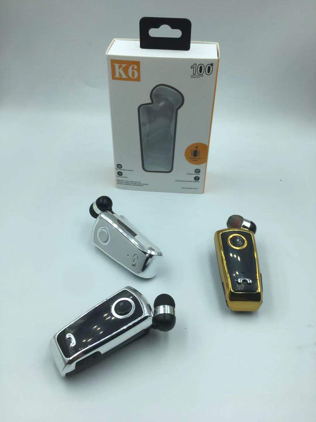 Neckline Clip Cable Bluetooth Headset Phone Music Universal Apple Android Universal