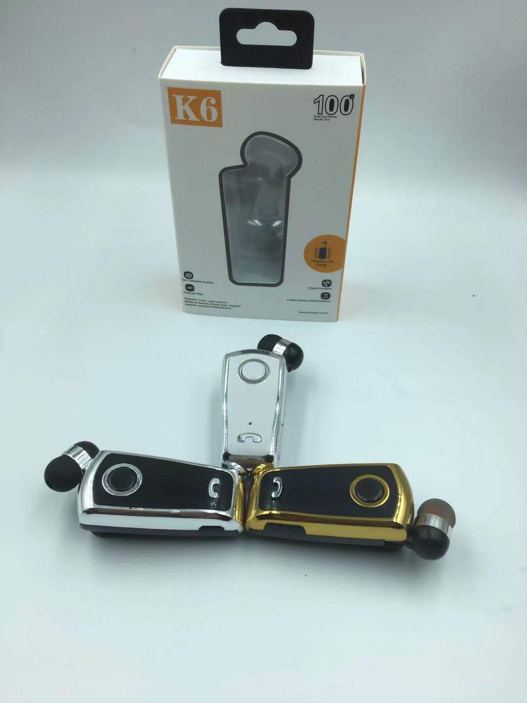 Neckline Clip Cable Bluetooth Headset Phone Music Universal Apple Android Universal