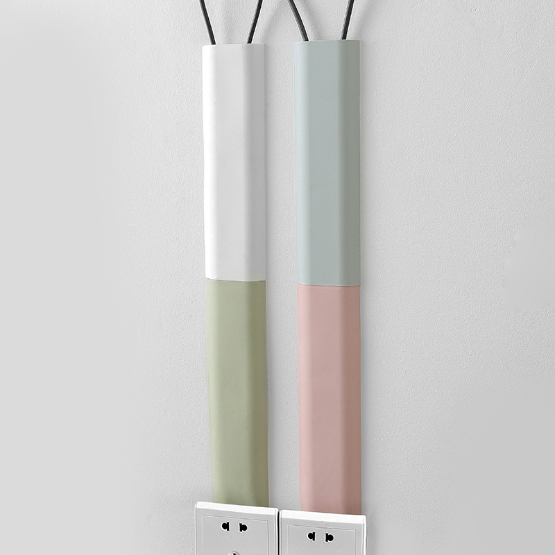 Network Cable Storage Tube Computer Cable Fixing Clip Cord Manager Self-Adhesive Wall Wire Wire Bundling Tube Fastening Clamp