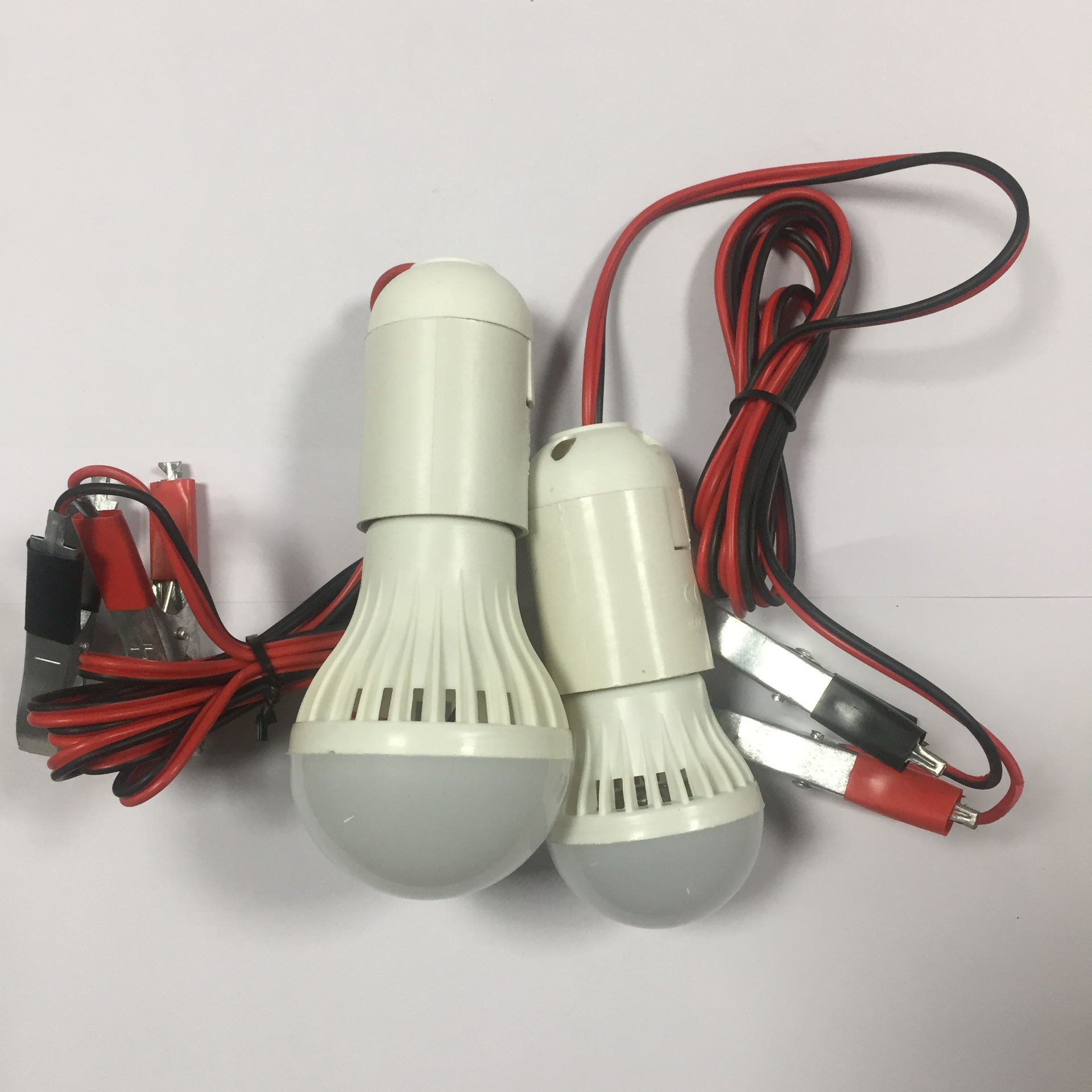 Low Voltage 12vled Globe Large Battery Clip with 1.5 M Wire with E27 Large Lamp Holder Parts SKD and Finished Bulb