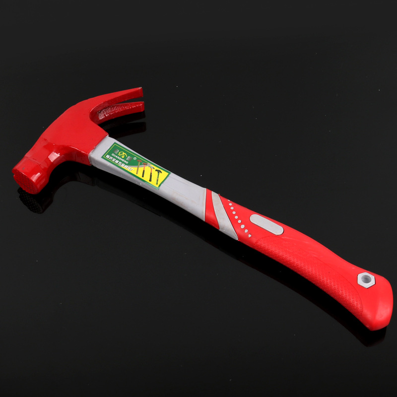 Quansheng Hardware 05 Plastic Handle Nail Suction Nail Hammer Building Claw Hammer Claw Hammer Iron Hammer