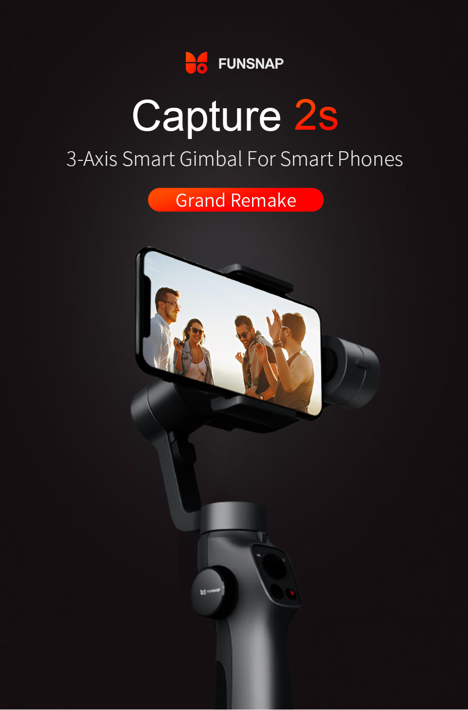 Funny Ying 2S Head Stabilizer Selfie Stick Anti-Shake Mobile PTZ Vlog Shooting Artifact Handheld Anti-Shake