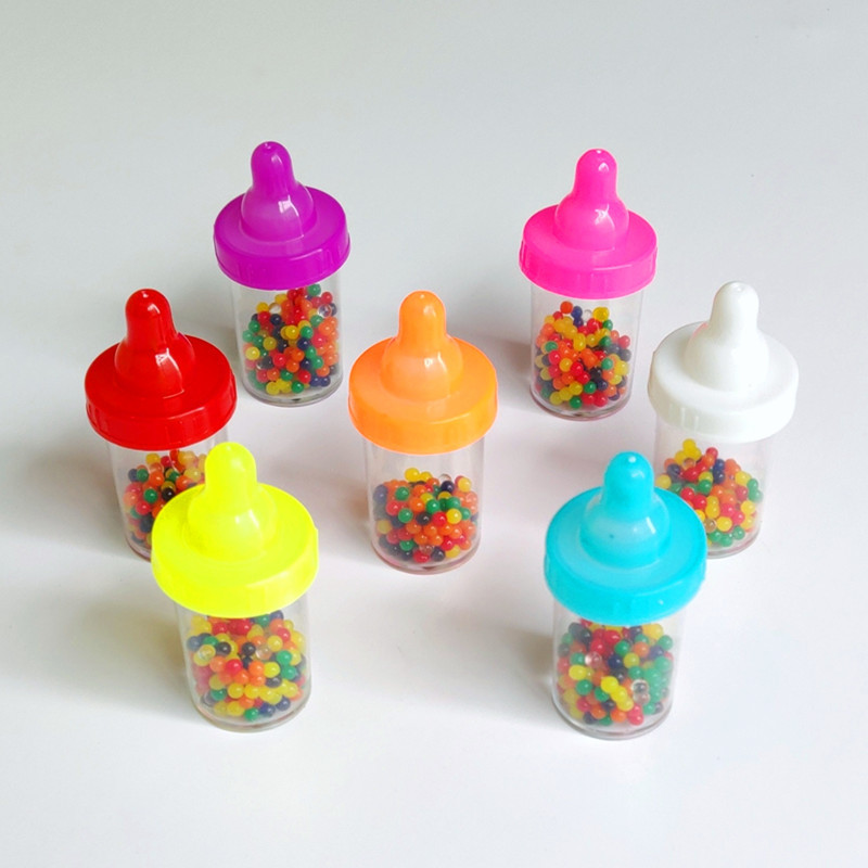 Absorbent Beads Water Beads Sponge Baby Crystal Mud Ocean Baby Expanded Animal Toys Hanging Plate 30 Bottles Small Feeding Bottle