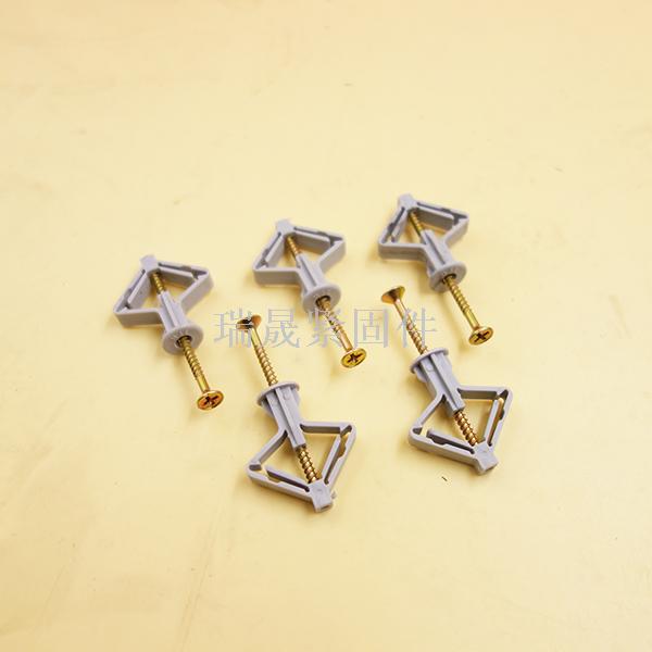 Plastic wall anchor, strong home decoration nail screw plasterboard special expansion screw