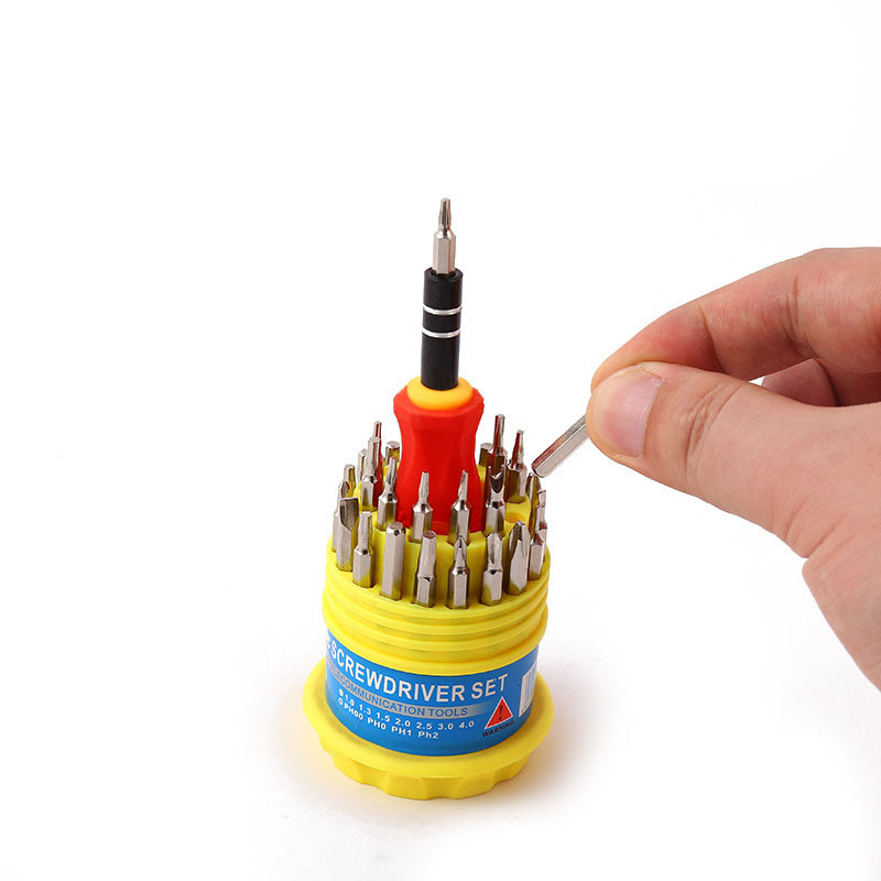 Manufacturer Y-Type U-Shaped Plum Triangle Screwdriver Clock Computer Repair Household Disassembly 31-in-One Telecom Batch Set