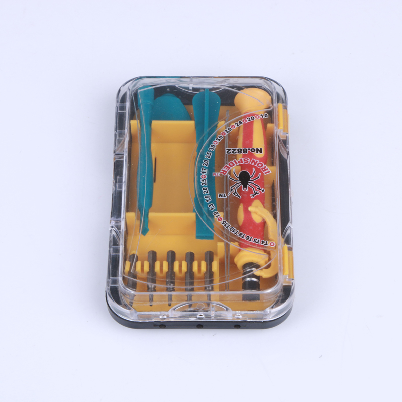 Multi-purpose screwdriver set with triangle club, hexagon, y-shaped cross screwdriver.