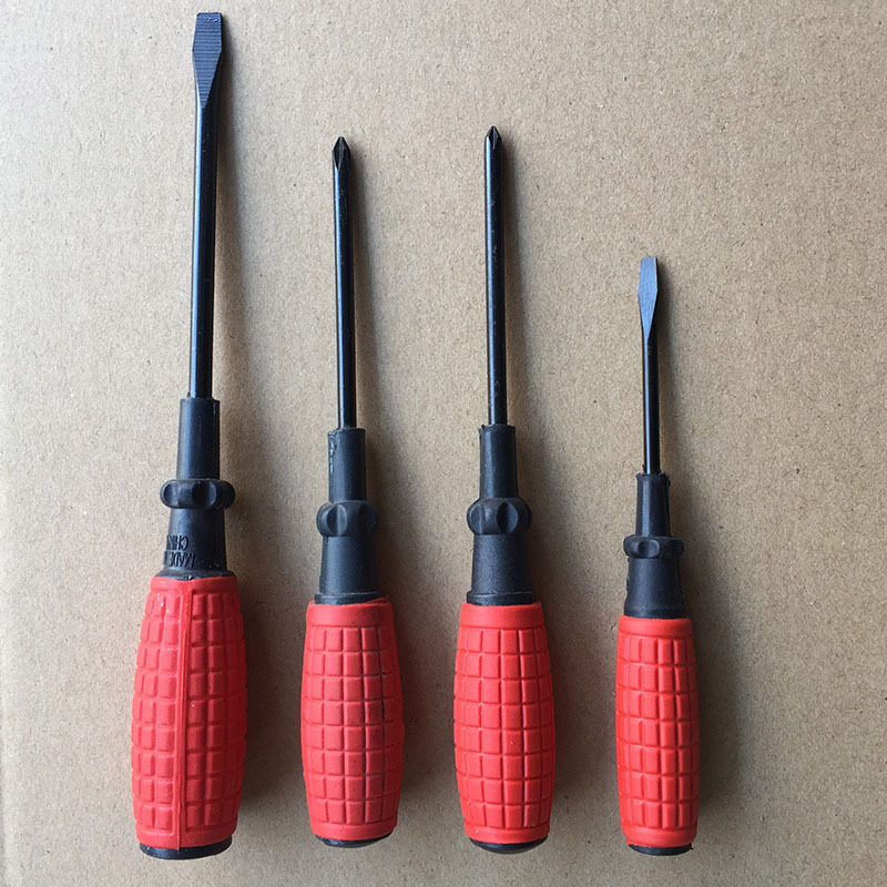 Grenade Handle Screwdriver High Strength One-Word Screwdriver Multi-Function Cross Screwdriver Household Set Tool