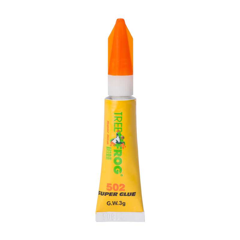 Tree Frog 502 Glue Low Whitening Low Odor Glue Aluminum Tube Strong Glue Small 3G Shangchao Night Market Running Rivers and Lakes