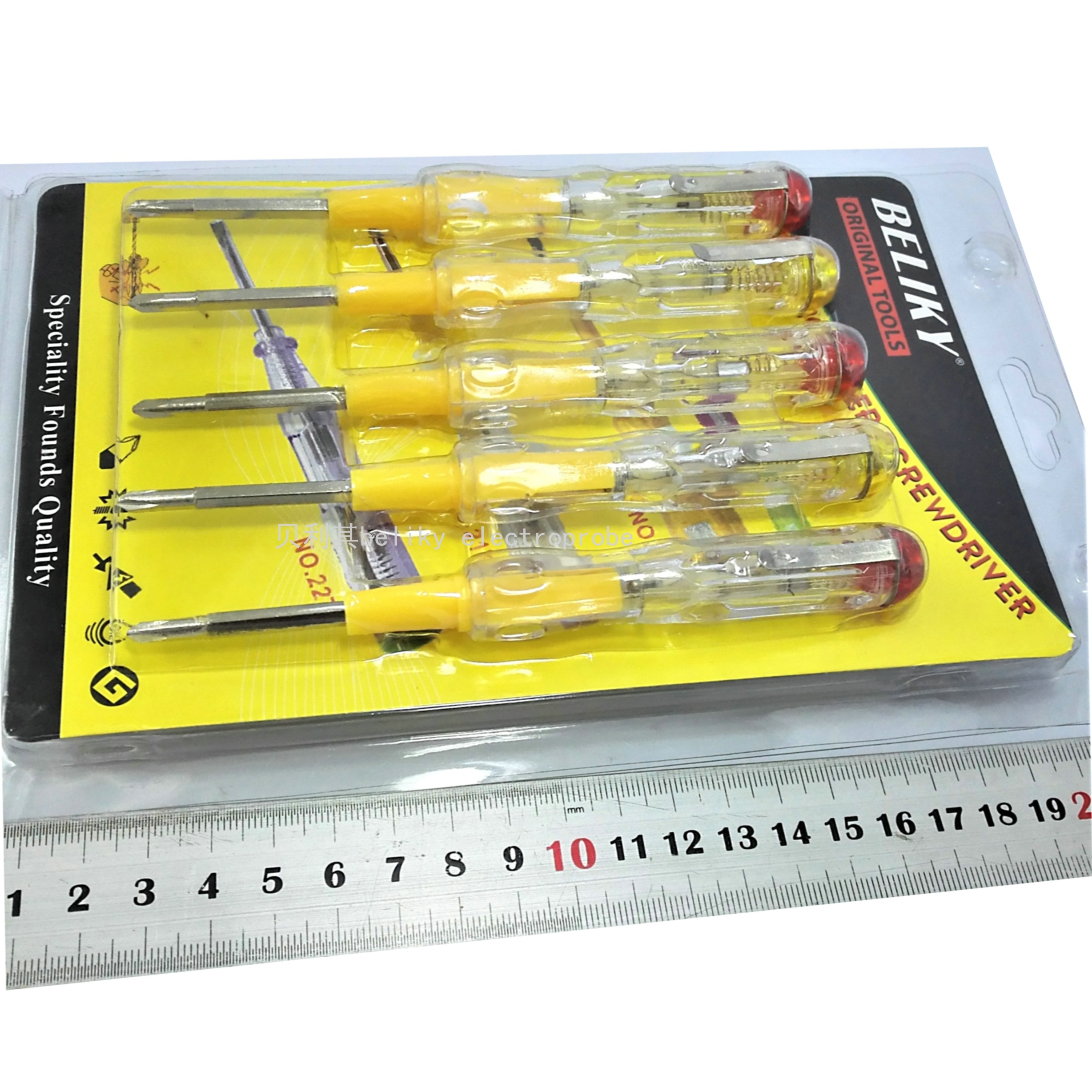 Beliky10pc AC Test Pen Electrician Screwdriver Test Pencil AC-Tester Screwdriver Tester