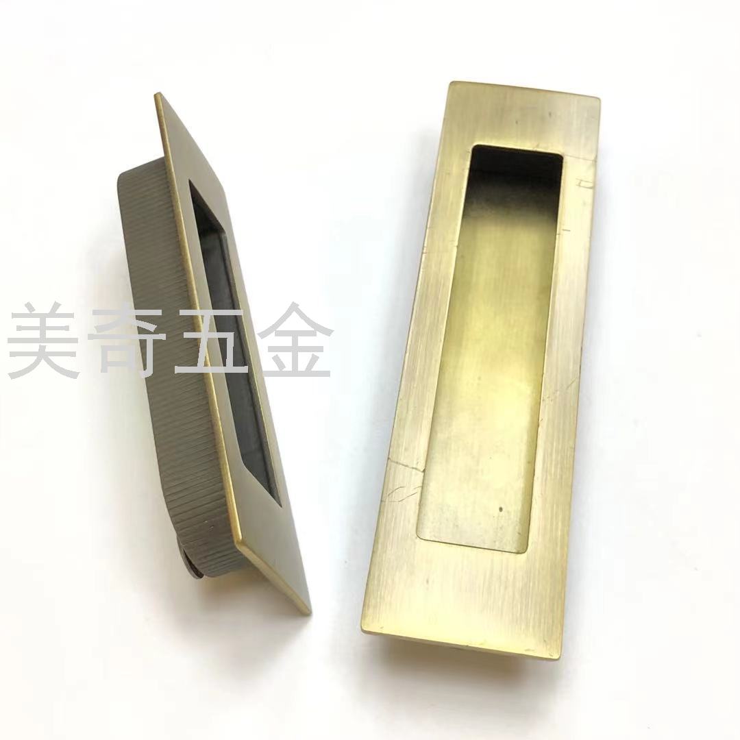 Light Luxury Minimalist Embedded Zinc Alloy Furniture Cabinet Door Handle Shoe Cabinet Door Closet Door Cabinet Door Drawer Flush Pull