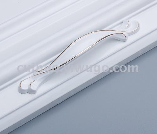 Cabinet Ceramic Black and White Metal Handle European Aluminum Alloy Wardrobe Door Handle Drawer Modern Furniture Handle