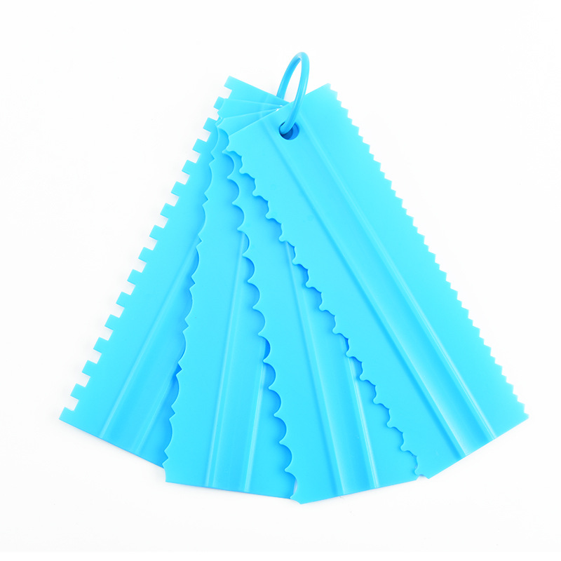 Cream Lengthened Scraper 4-Piece Cake Cream Scraper Saw Knife Scraper Baking Tool Double-Sided Available