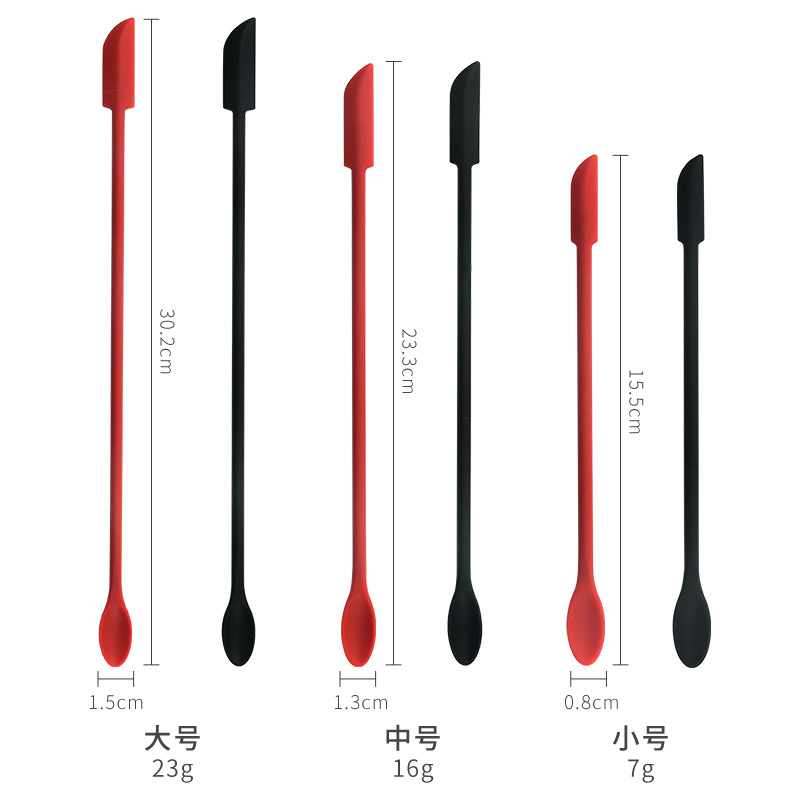 Silicone Small Tip Scraper ThreePiece Suit Large Medium and Small Butter Knife Tool Seasoning Mini Small Scraper