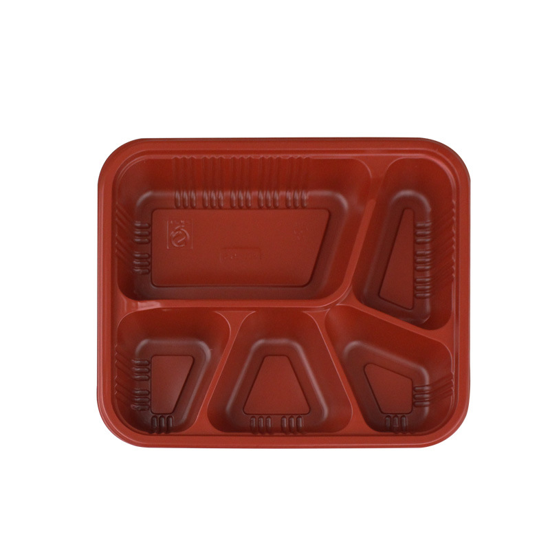 Box Two Three Grids and Four Grids Rectangular Plastic Lunch Box Bento Fast Food Takeaway Packing with Lid MultiGrid