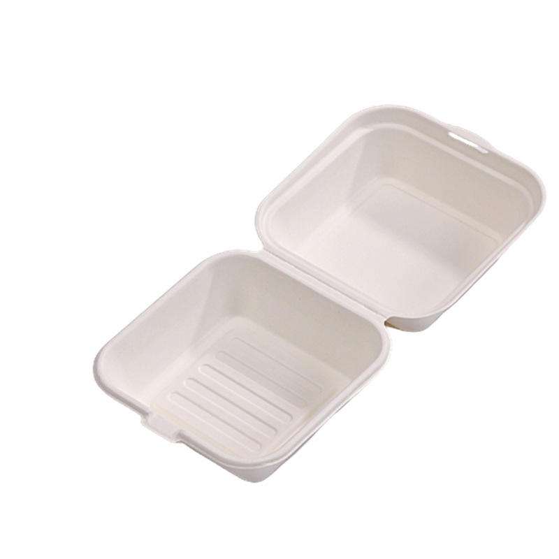 Cake Bento Box 50 Sets Hamburger Box Pulp Lunch Boxes Hand Painting Cake Roll Fruit Box Creative Sticker DIY