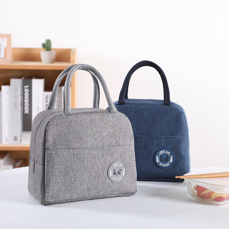 Cationic Oxford cloth aluminum foil lunch box bag bento bag can be carried with rice lunch bag hands to thicken