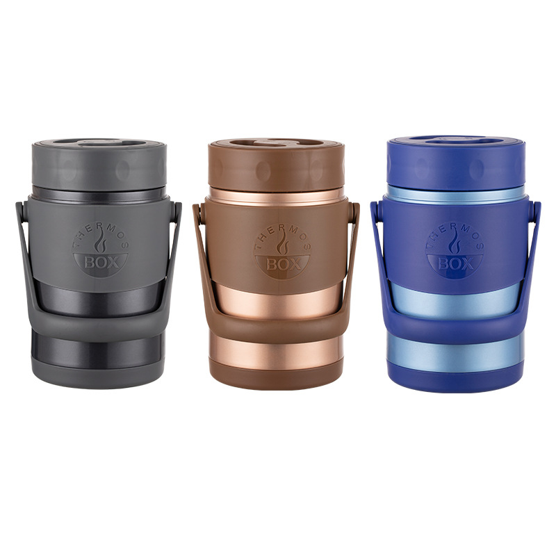 Insulated Lunch Box Household Layered Isolation Rice Bucket DoubleLayer Stainless Steel Stewing Pot Bento Box Lettering