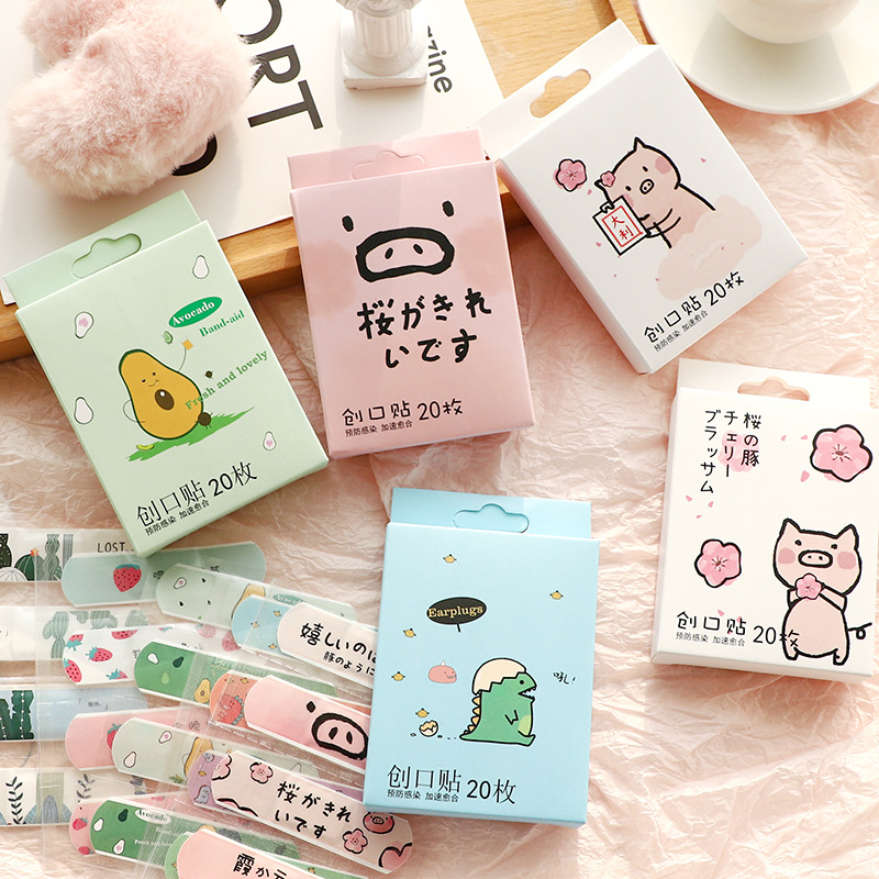 Fresh Fruit Fashionable Words Band-Aid 20 Pieces in Box Outdoor Portable Family Version Band-aid