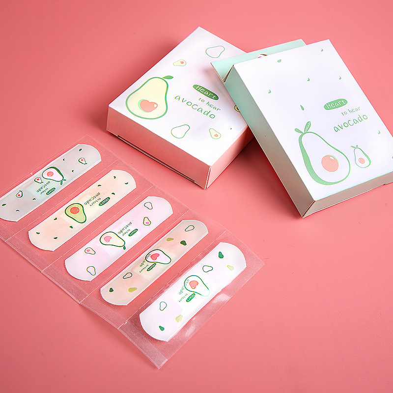 Adorable Cartoon Little Pig 20 Pieces Boxed Band-Aid Compact and Portable Decorative Sticker Student Outdoor Carry Adhesive Bandage