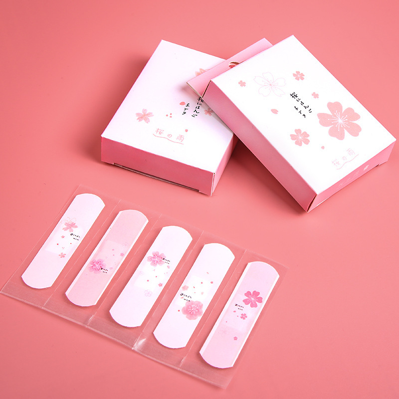 Adorable Cartoon Little Pig 20 Pieces Boxed Band-Aid Compact and Portable Decorative Sticker Student Outdoor Carry Adhesive Bandage