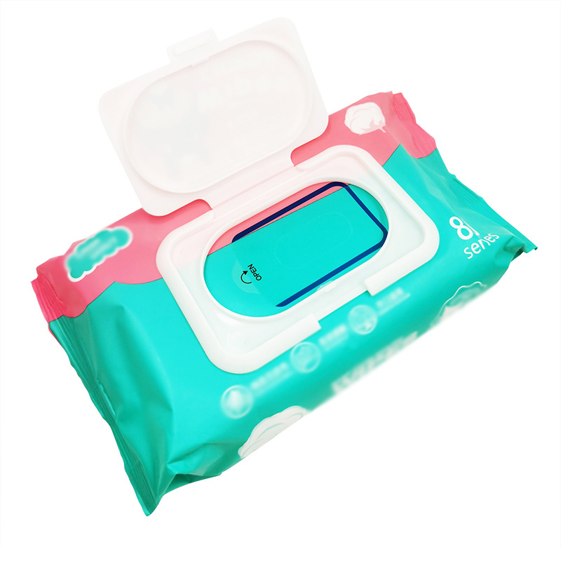 Baby Wipes Paper Extraction Wipes Cleaning Hand Mouth Wipe Household Large Package Wet Tissue Direct Supply