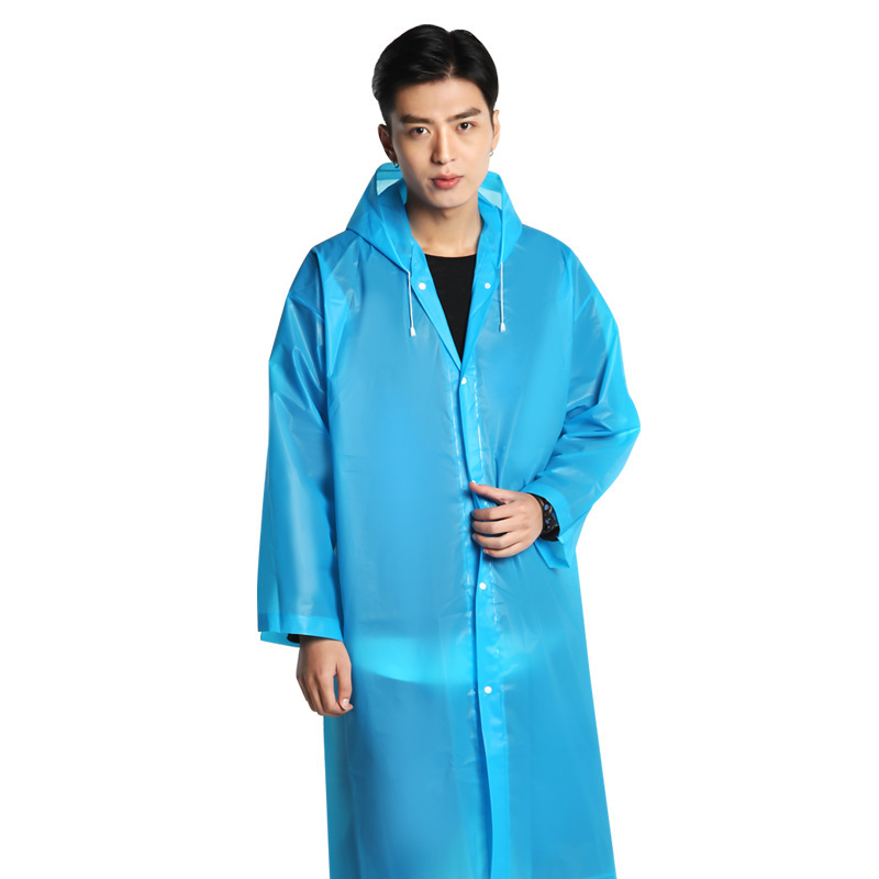 Adult Thickened Non-Disposable Raincoat Factory Wholesale Portable Fashion Raincoat Outdoor Travel Eva Raincoat Spot
