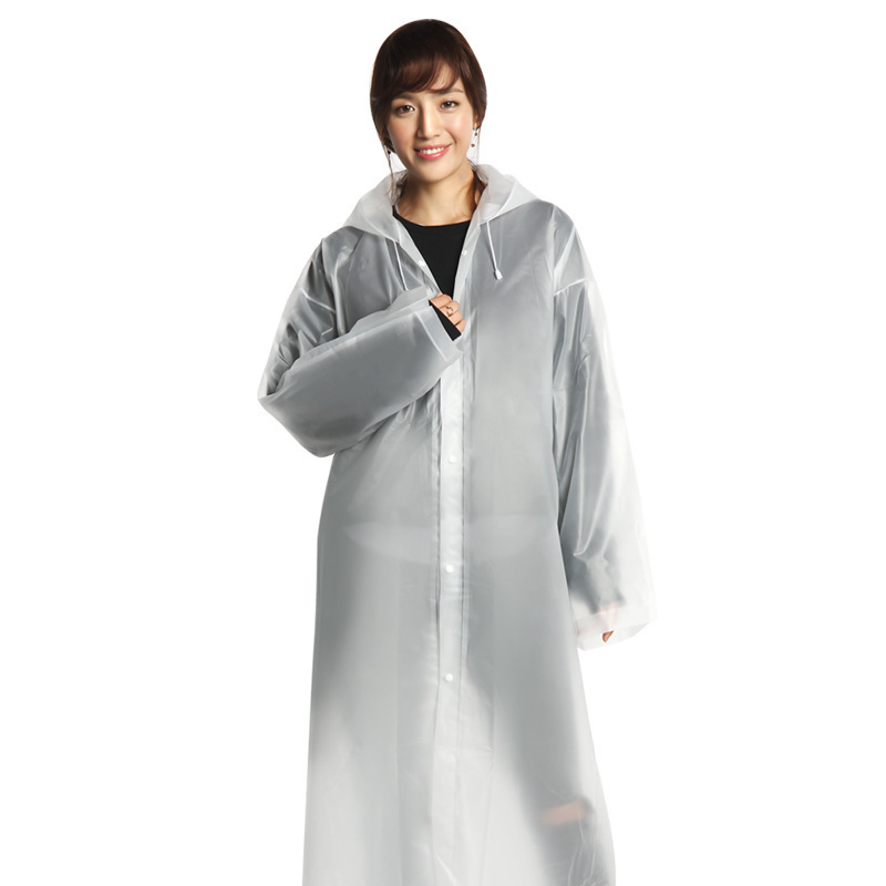 Adult Thickened Non-Disposable Raincoat Factory Wholesale Portable Fashion Raincoat Outdoor Travel Eva Raincoat Spot