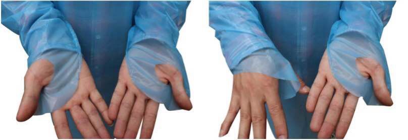 The Disposable CPE protective clothing waterproof dustproof blue clothing anti -static isolation clothing manufacturers to the spot