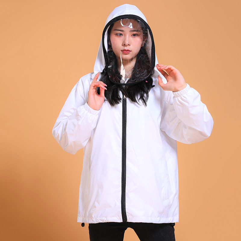 Isolation Clothing Dustproof Travel Clothes Breathable Lightweight Detachable Work Insulating Garment