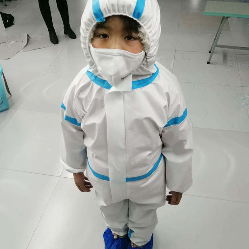 Isolation Clothing  Coverall Hooded Disposable Protective Coveralls Epidemic Prevention Laboratory