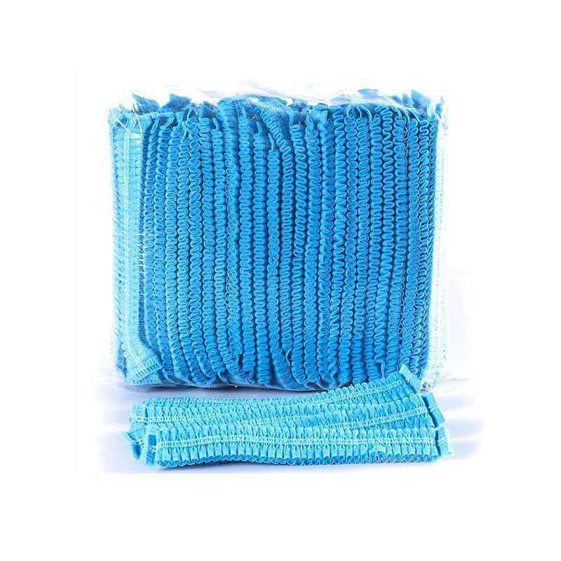 Shower Cap Head Cover Dustproof Bar Cap Restaurant Kitchen Dust-Free Workshop Head Cover Beauty Disposable Non-Woven Mesh Cap