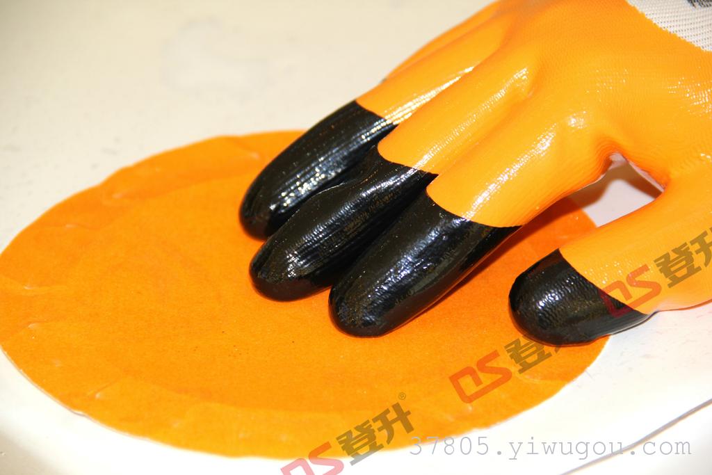 Shandong Dengsheng #909 wear-resistant wang labor protection import nitrile gloves wear-resistant oil and alkali direct selling manufacturers