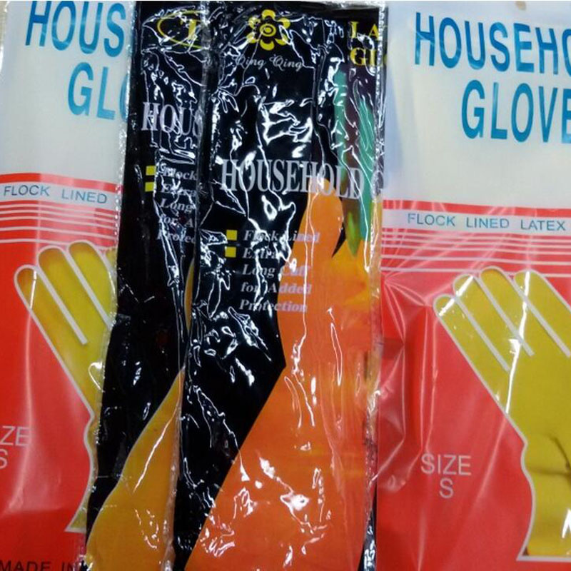 thin clother-washing gloves natural latex gloves housework gloves