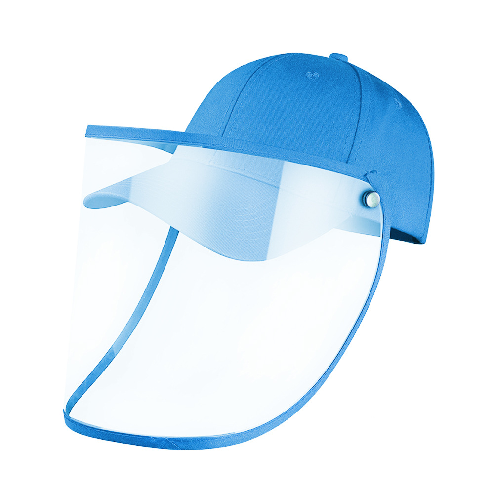 Anti-Droplet Transparent Hat Advertising Custom Isolation Protective Caps Female Sunshade Peaked Cap Men Wholesale