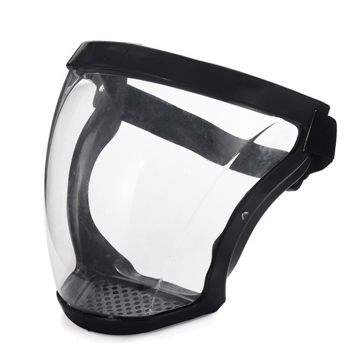 Anti-droplet Cap  Protective Mask HD Transparent and Dustproof Anti-Splash Mask PC Sports Outdoor Cycling Mask