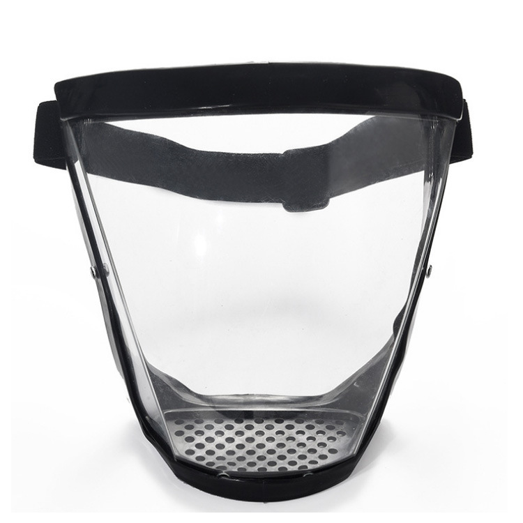 Anti-droplet Cap  Protective Mask HD Transparent and Dustproof Anti-Splash Mask PC Sports Outdoor Cycling Mask