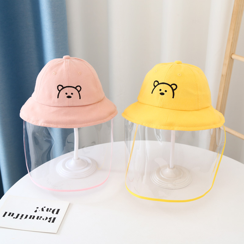 Baby Anti-Droplet Cap Spring and Autumn Thin Men and Women Baby Detachable Epidemic Prevention Bucket Hat Children&#039;s Mask Face Cover Protection